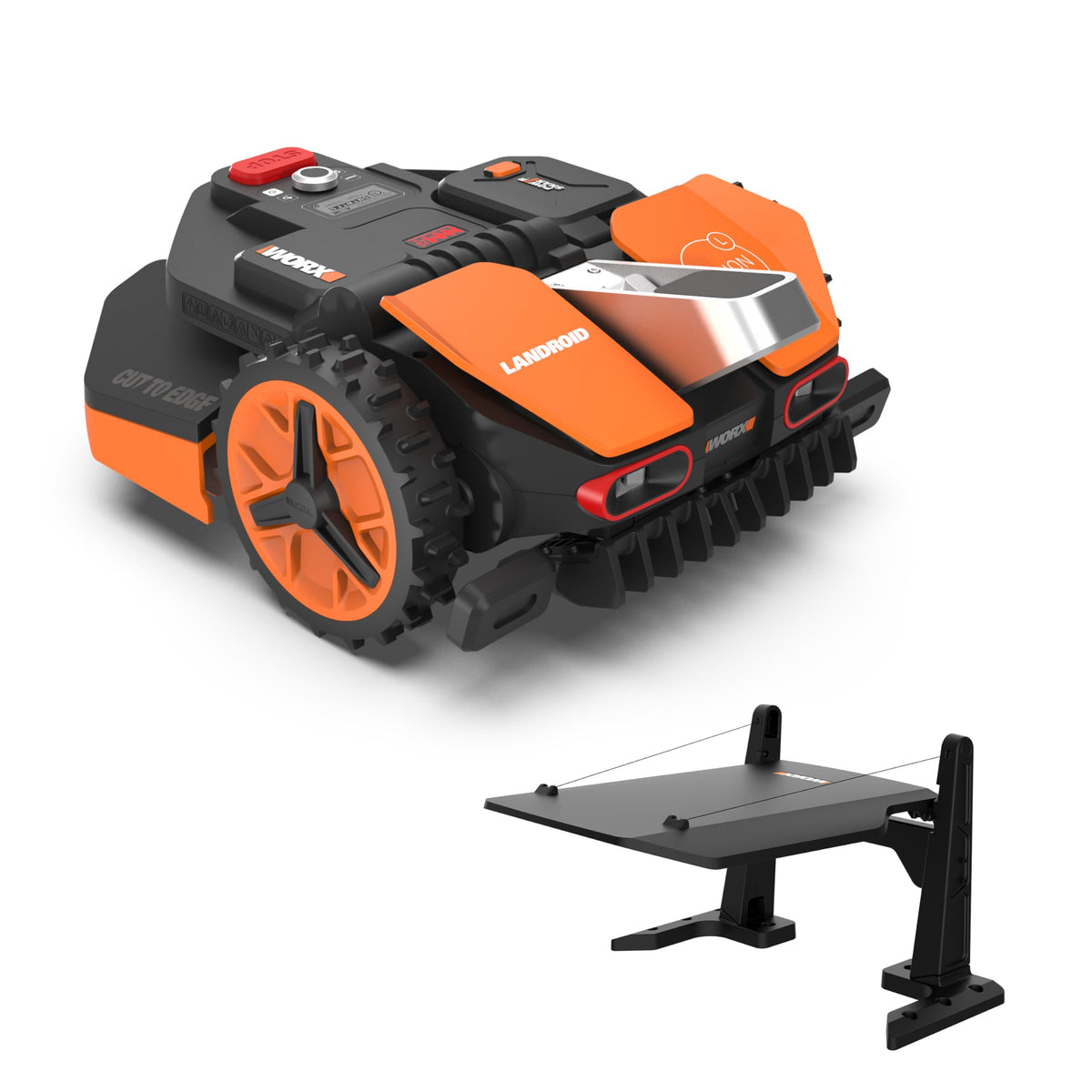 WORX Vision M800 Mähroboter 800 m² ohne Kabel, KI & Igelschutz