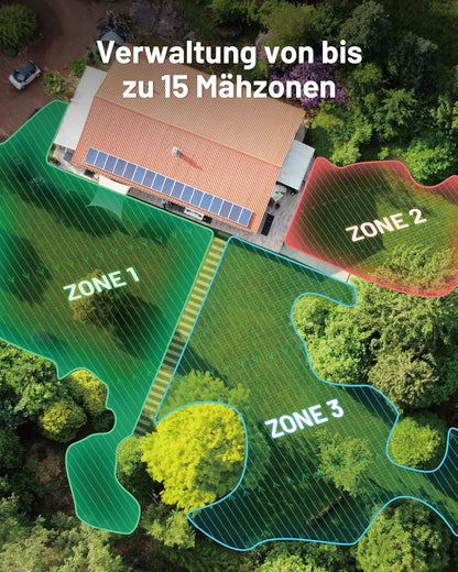 MAMMOTION LUBA mini AWD 1500 Mähroboter 1500 m², NetRTK+Vision, ohne Kabel, 80 % Steigung